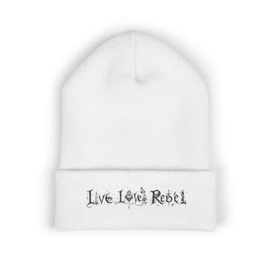 Live Love Rebel® Unisex Cuffed Beanie - Embroidered