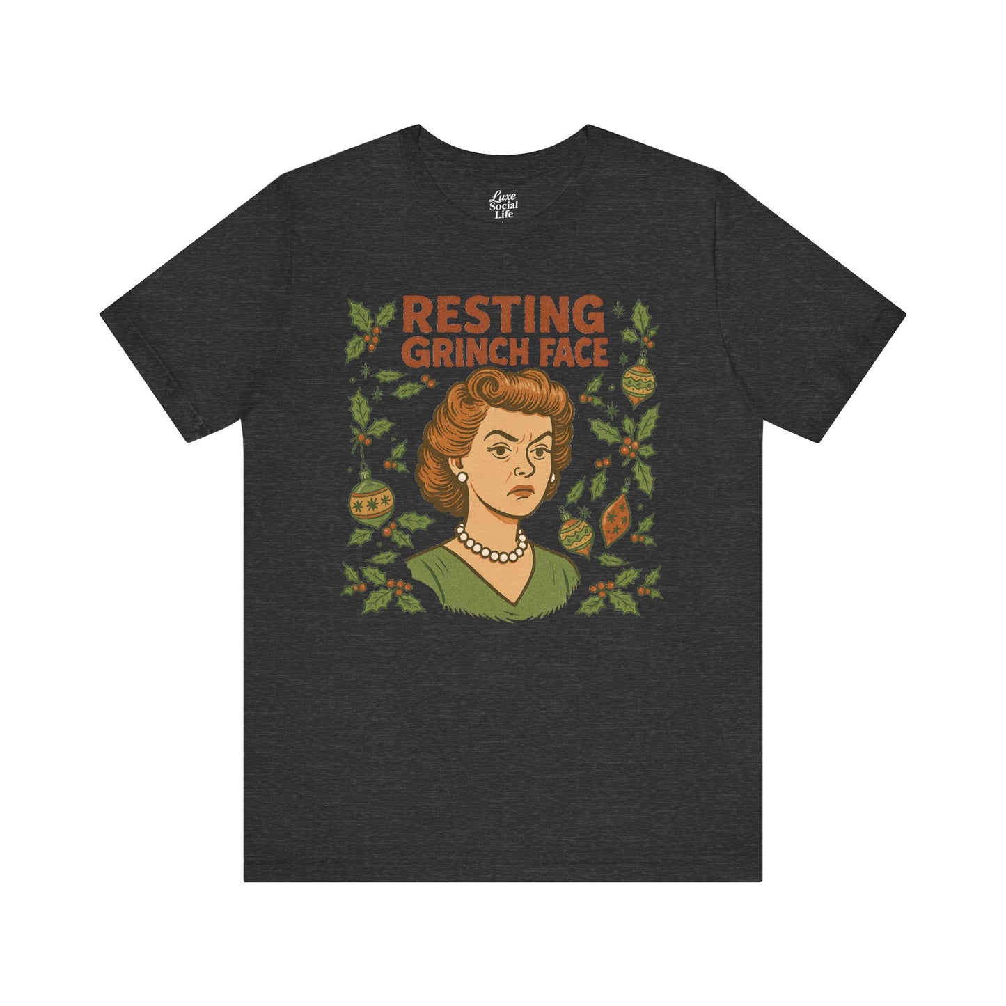 Resting Grinch Face Woman - Unisex Jersey Tee