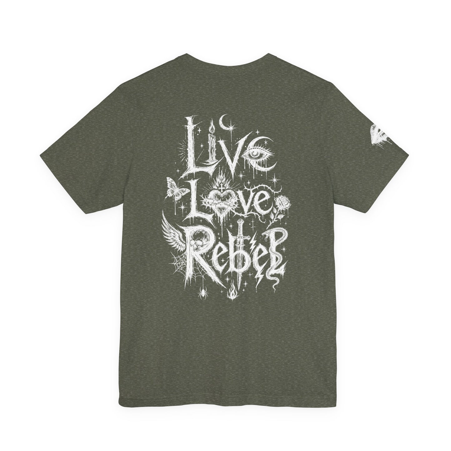 Rebel Sketch Tee - Edgy Unisex Jersey Tee for Rebel Minds