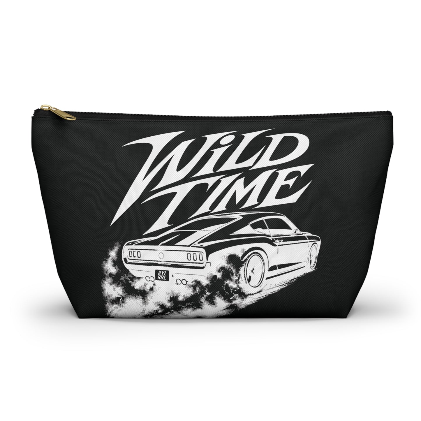Wild Time™ Street Racer Black Accessory Pouch - Travel Zip Bag