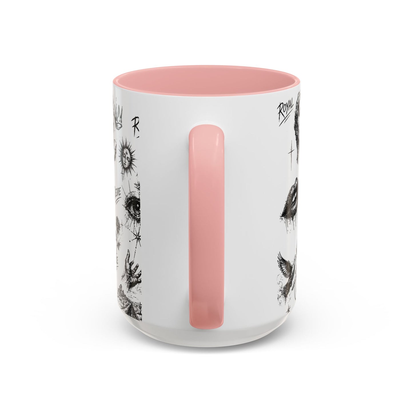 Rebel Sketch Accent Coffee Mug - Bold Statement Drinkware for Coffee Lovers