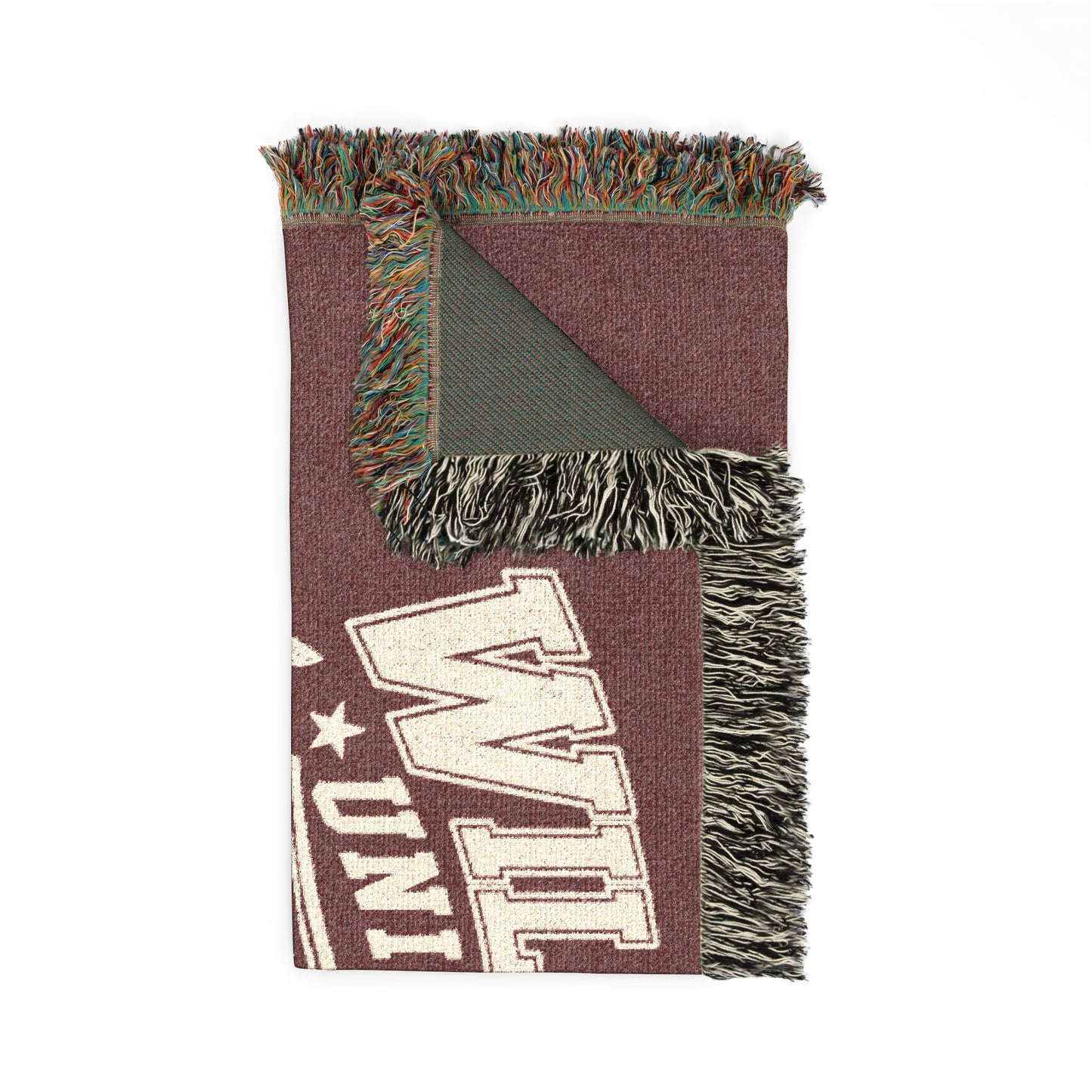 Wild Time™ University" Woven Blanket - Cozy Art for the Bold Soul
