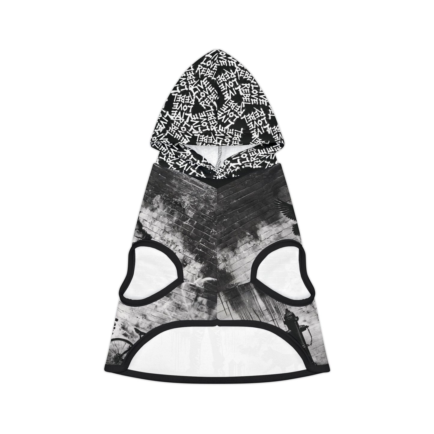 Pet Hoodie - 'Royal Rebel' Street Art Graphic Dog & Cat Hoodie