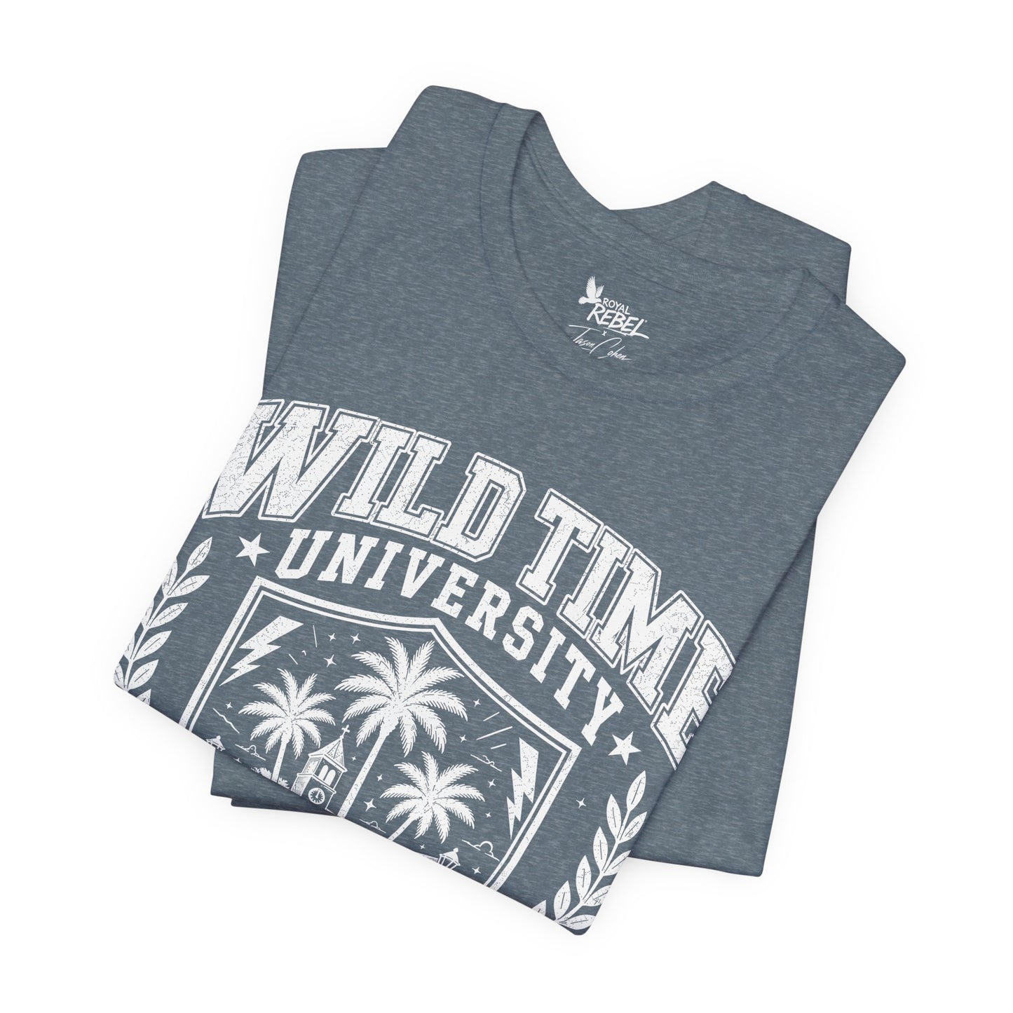 Wild Time™ University - College Inspired Graphic for the Rebel at Heart - Unisex Jersey Tee