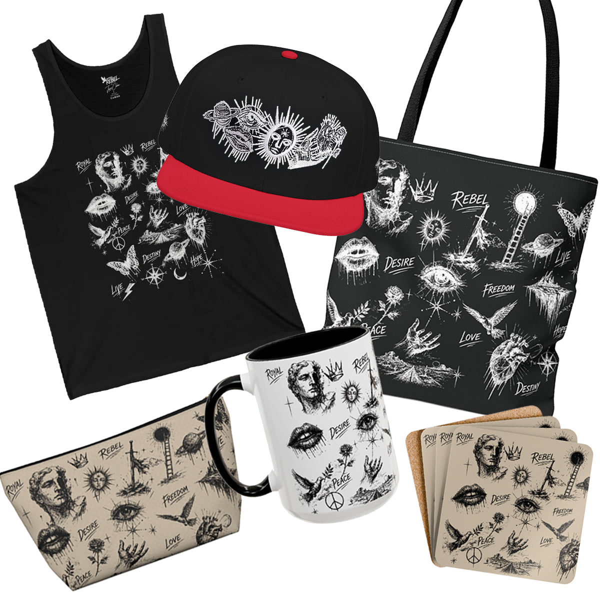 6 Item - Rebel Sketch Collab Box - *GREAT DEAL*