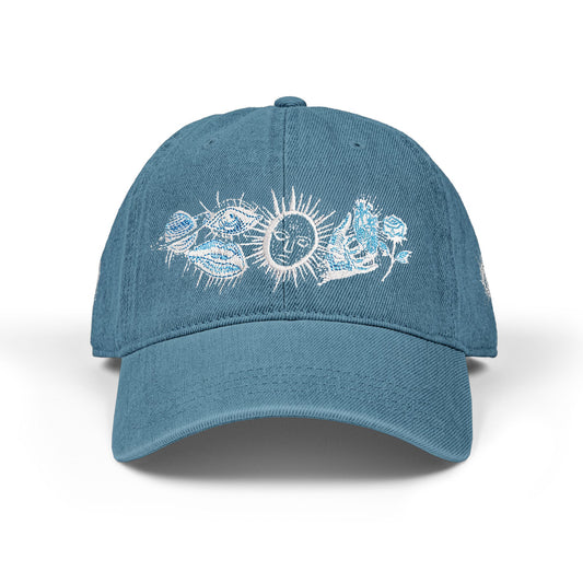 Ethereal Royal Rebel® Sketch - Denim Hat Embroidered
